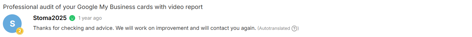 Thanks for checking and advice. We will work on improvement and will contact you again.